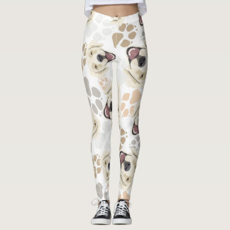 Leggings Golden retriever de pattes de chien de motif