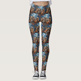 Leggings Golden Retriever Halloween Éffrayant