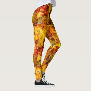 Leggings Golden Sunshine Textures Abstraites