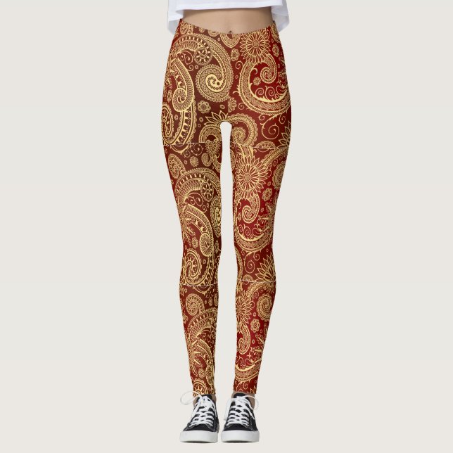 Leggings Golden Swirls (Devant)