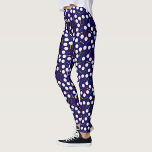Leggings Golfer Golf Balls et Motif Tee - shirt