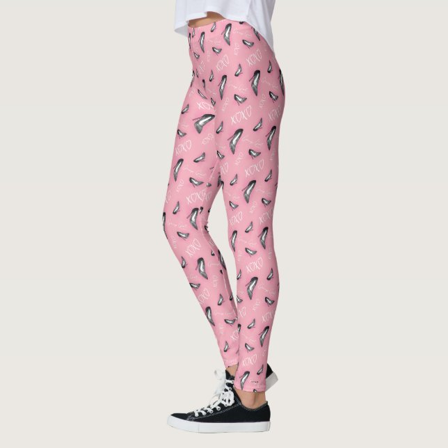Leggings Gossip Girl High Heels Motif (Gauche)