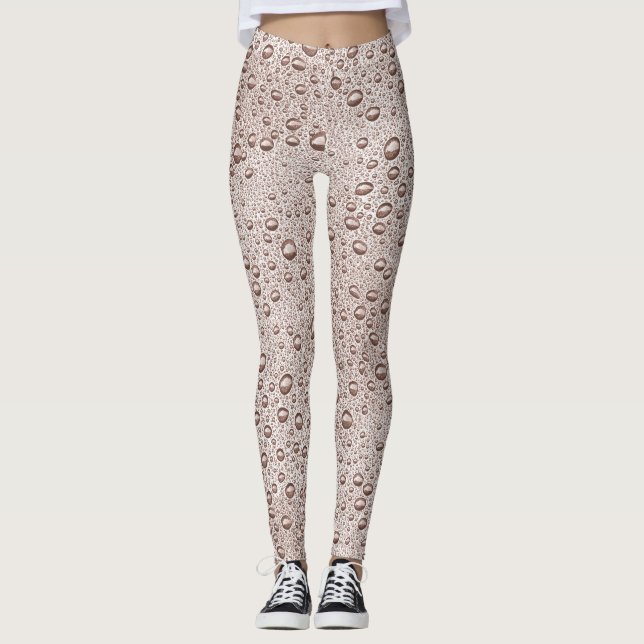 Leggings gouttelettes d'eau Sepia (Devant)