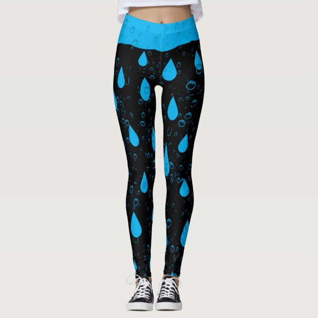 Leggings Gouttes de pluie négatives (Devant)