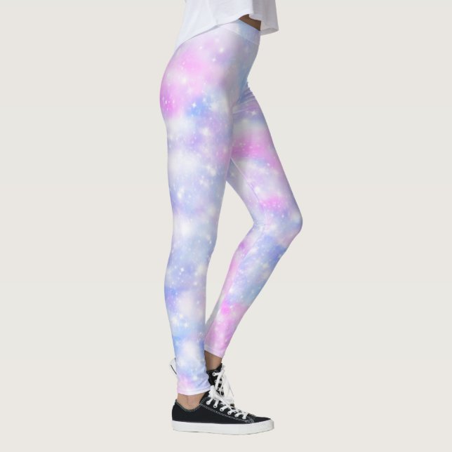 Leggings Gradient esthétique Nuages pastel (Droite)