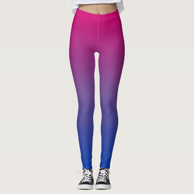 Leggings Gradient Pride Motif : Bi (Devant)