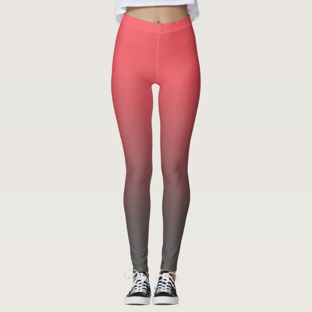 Leggings Gradient rouge rouge tendance (Devant)
