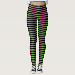 Leggings Gradient vert et pourpre de sorcière mauvaise de