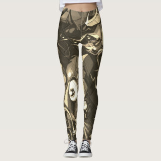 Leggings Graffiti Camo abstrait