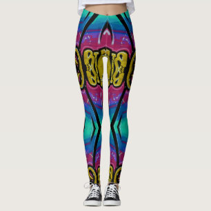 Leggings Graffiti coloré
