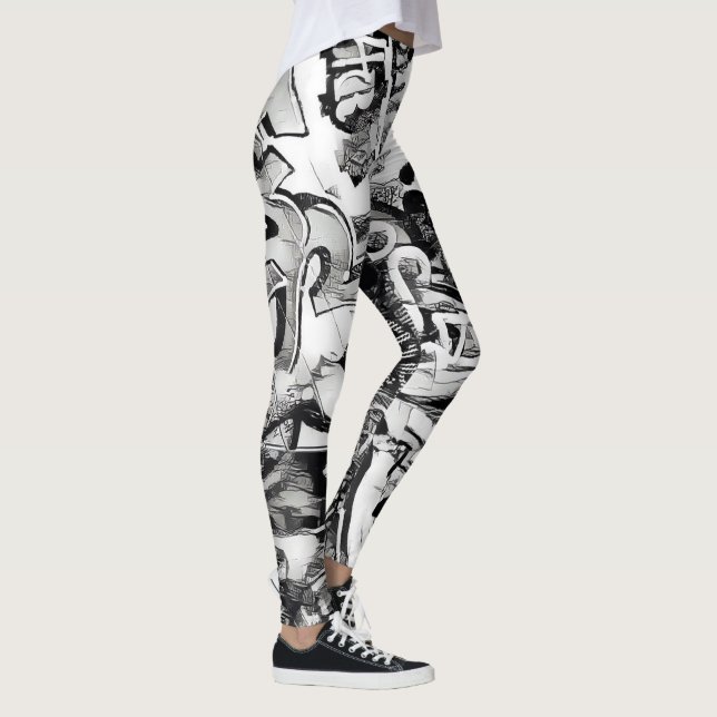 Leggings GRAFFITI de 落書き通り (Rakugaki) (Droite)