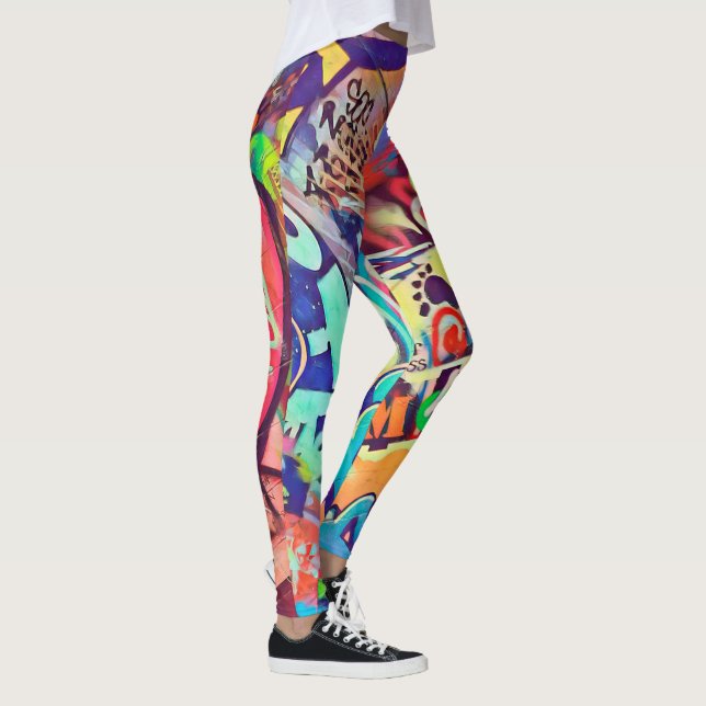 Leggings GRAFFITI de 落書き通り (Rakugaki) (Droite)