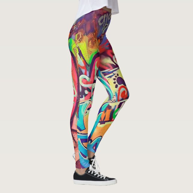 Leggings GRAFFITI de 落書き通り (Rakugaki) (Droite)