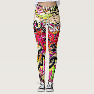Leggings Graffiti mur, art urbain
