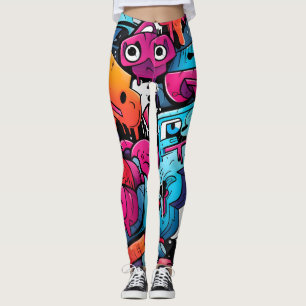Leggings Graffiti Street Art Splash