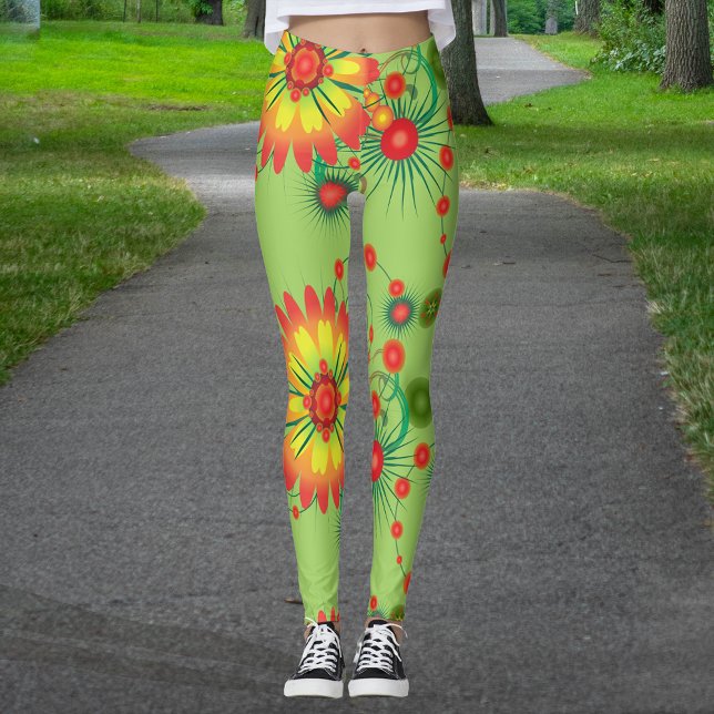 Leggings Grand Joli Motif de Bouquet Fleurs (Créateur téléchargé)