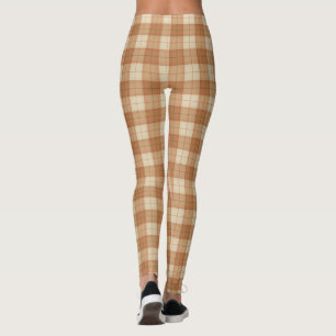 Leggings Grand Tartan Brown Cute