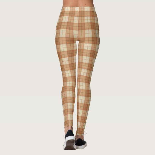 Leggings Grand Tartan Brown Cute (Dos)