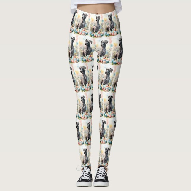 Leggings Grande Danse avec oeufs de Pâques (Devant)