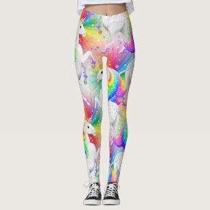 Leggings Grande Starburst Princess Unicorn avec étoiles