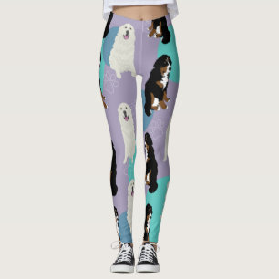 Leggings Grands Pyrénées et hérissons bernois de chiens de 
