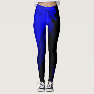 Leggings Graphique bleu et noir