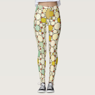 Leggings Graphique d'art de style rétro