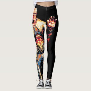 Leggings Graphique de caractères stylisés Korg