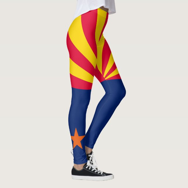 Leggings Graphique Drapeau dynamique de l'état de l'Arizona (Droite)