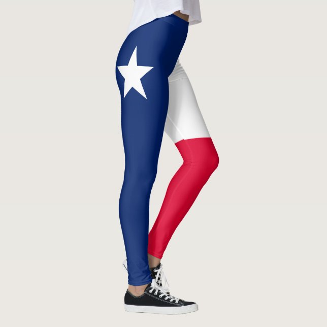 Leggings Graphique dynamique de drapeau d'état du Texas sur (Droite)