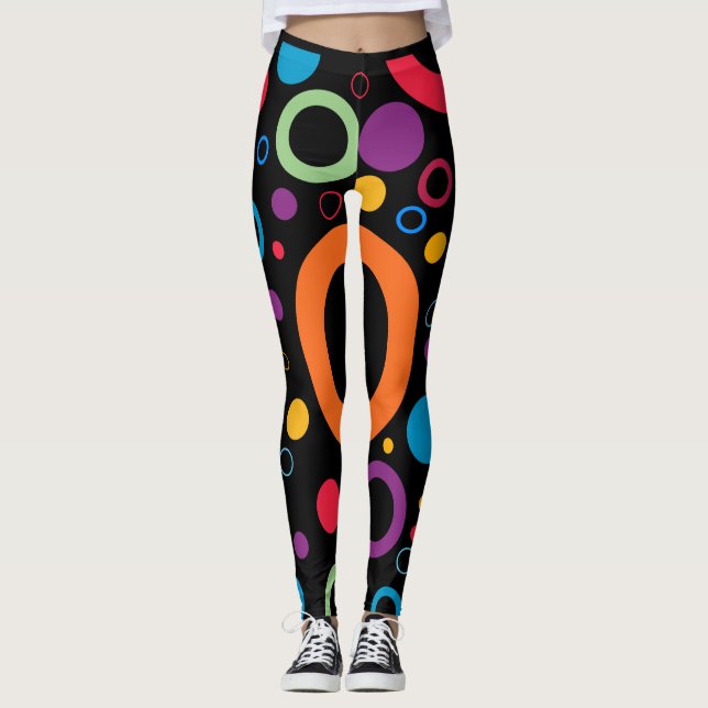 Leggings Gras et coloré (Devant)