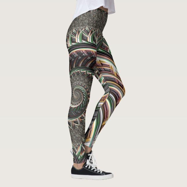 Leggings Gras Fractées métalliques Nautilus (Droite)
