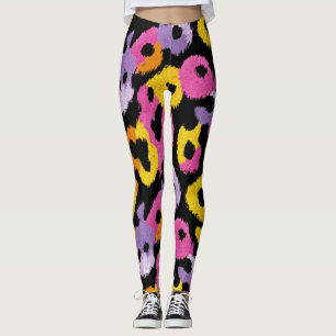 Leggings Gras Leopard Motif Retro Glam y2k élégant