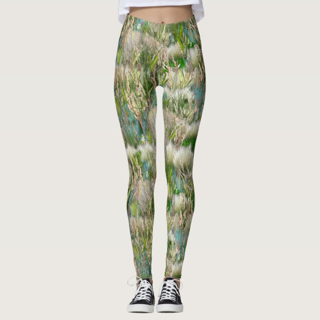 Leggings Grasses indigènes respectueuses de l'environnement (Devant)