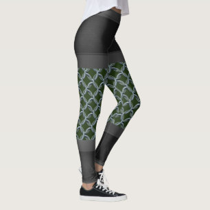 Leggings Gray Personnaliser les légendes Chaîne Courrier 