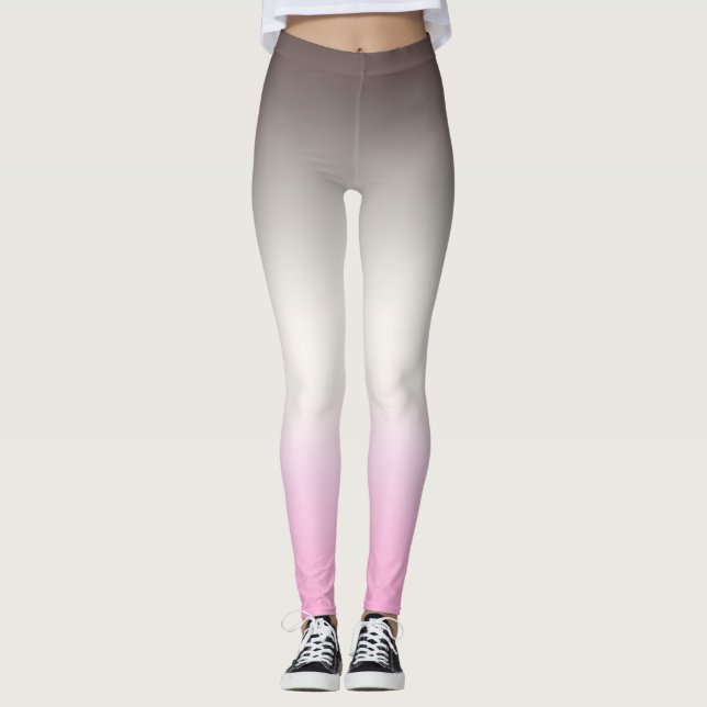 Leggings Gray rose ombre (Devant)