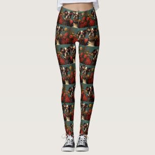 Leggings Greater Swiss aux cœurs Roses Saint-Valentin