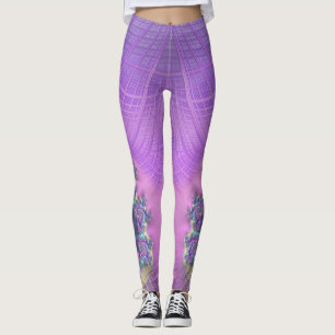 Leggings ~green pink blue purple ~ Original