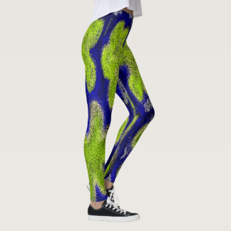 Leggings Green Splotches 