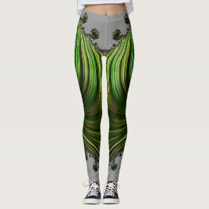 Leggings ~ green white ~ Original