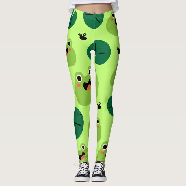 Leggings Grenouille drôle (Devant)