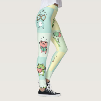Leggings Grenouilles avec de petits loisirs