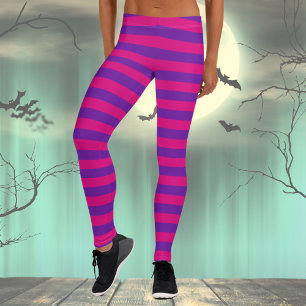 Leggings Grèves roses et violettes
