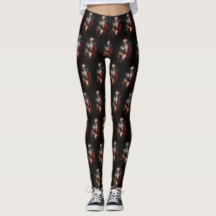 Leggings Greyhound avec Noël Festif du Père Noël