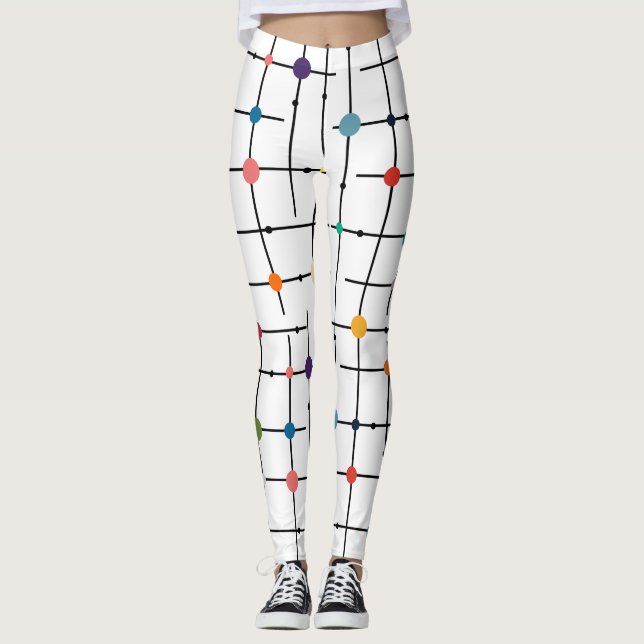 Leggings Grille atomique (Devant)