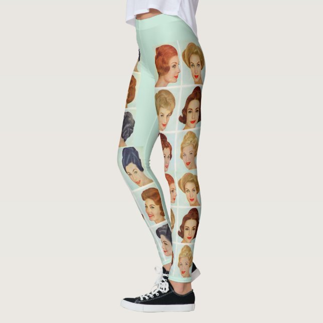 Leggings grille de coiffures des années 1960 (Gauche)