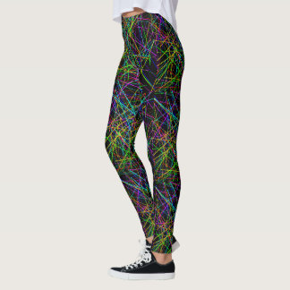 Leggings Grille infinie de Neon Crosshatch