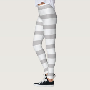 Leggings Gris Blanc Bonbons Gris
