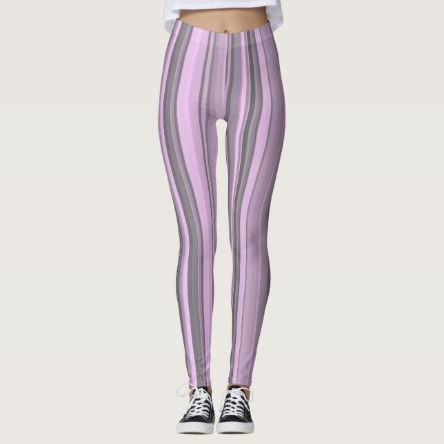 Leggings Gris pourpre (Devant)