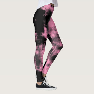 Leggings Gris rose et noir
